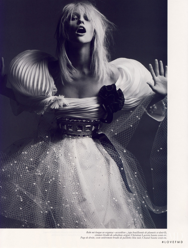 Sasha Pivovarova featured in Simplement Couture, April 2008