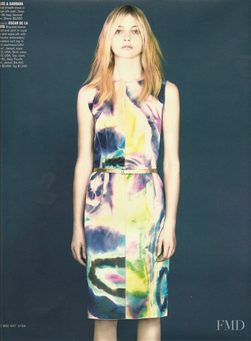 Sasha Pivovarova featured in Mercurial Ever Shifting, August 2008