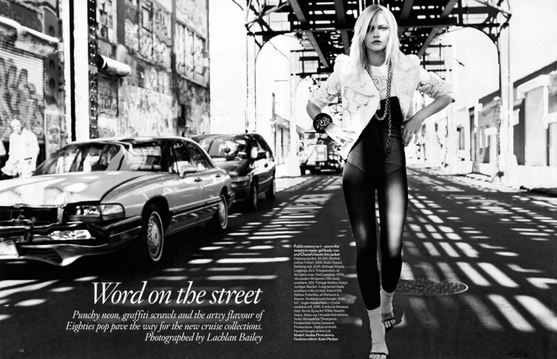 Sasha Pivovarova featured in Word On The Street, January 2009