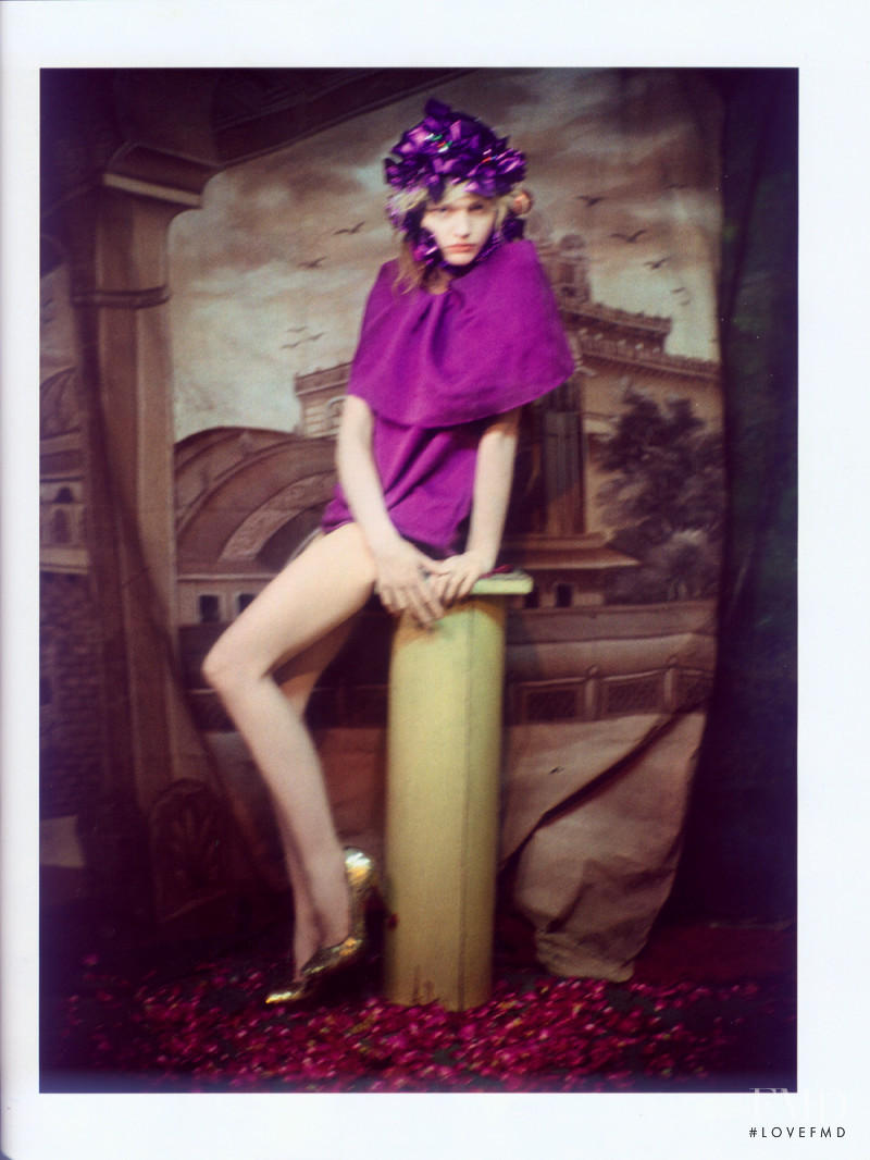 Sasha Pivovarova featured in Enchanted Gardens, October 2007