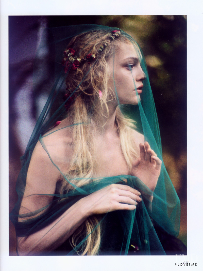 Sasha Pivovarova featured in Enchanted Gardens, October 2007