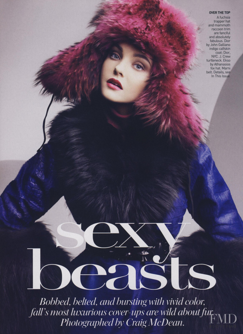 Caroline Trentini featured in Sexy Beasts, October 2007