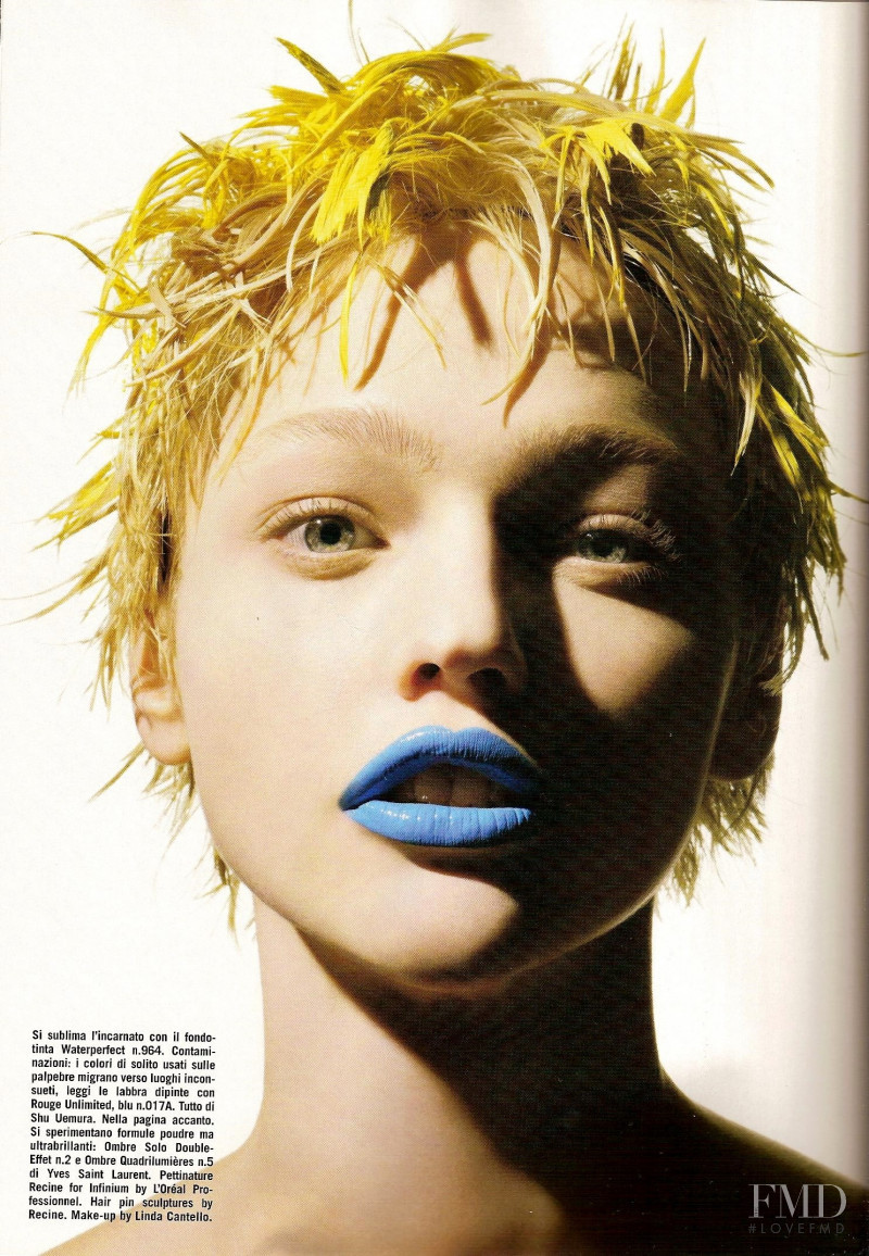 Sasha Pivovarova featured in Beauty, September 2007