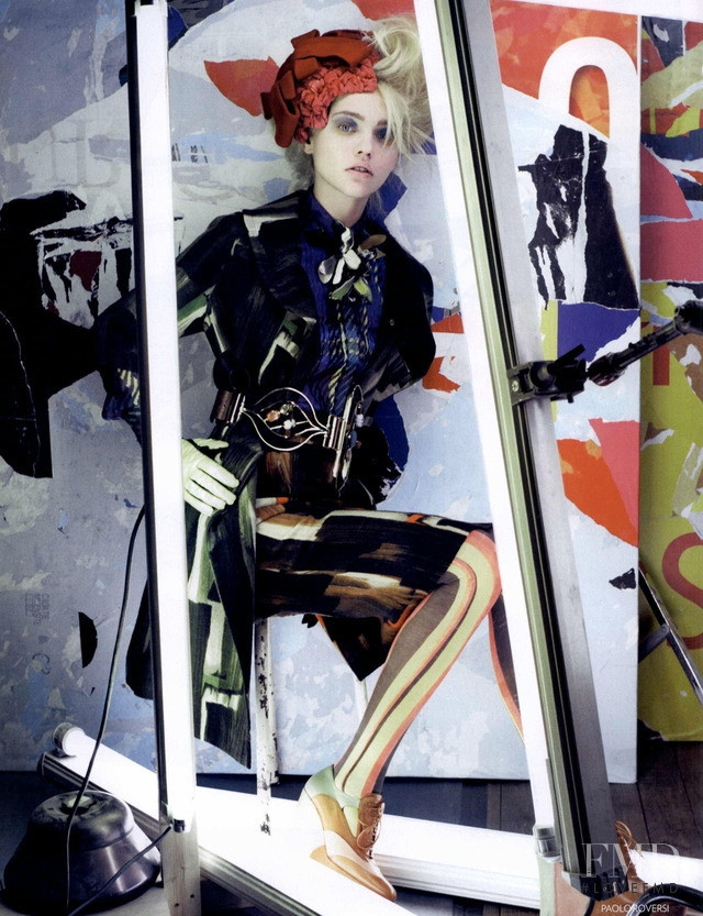 Sasha Pivovarova featured in Collage Girl, August 2008