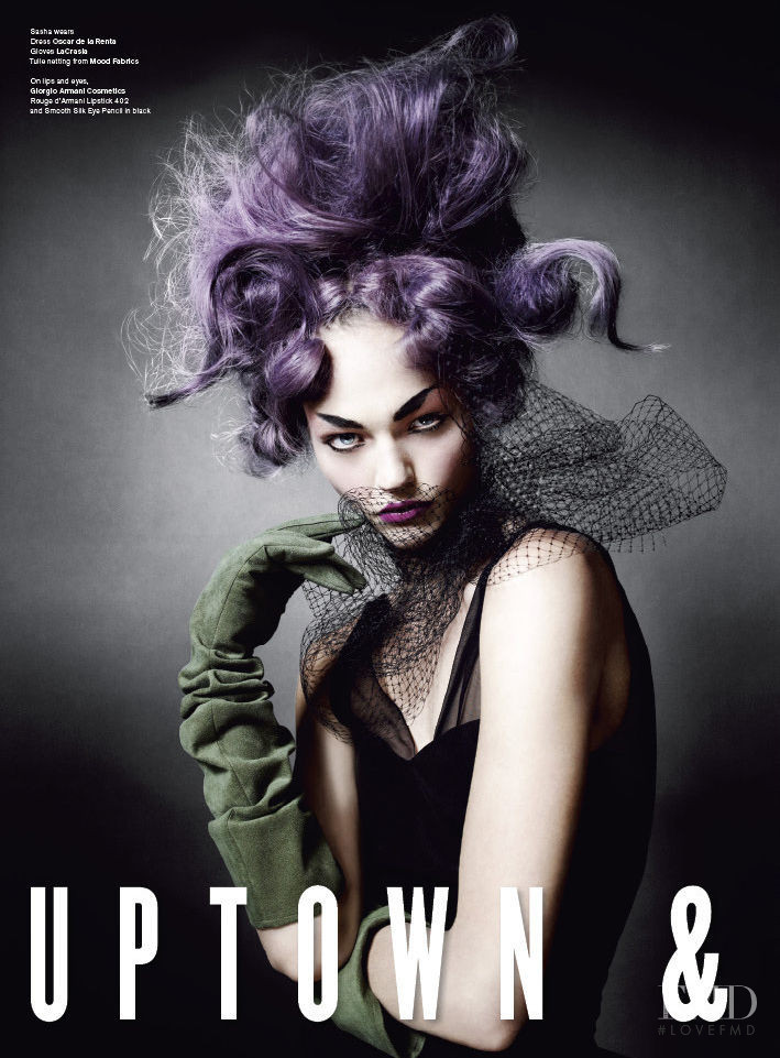 Sasha Pivovarova featured in Uptown & Down, September 2010