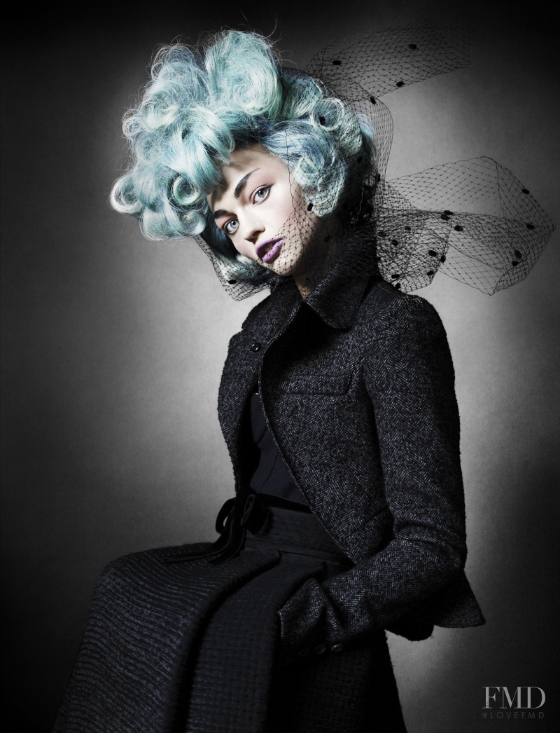 Sasha Pivovarova featured in Uptown & Down, September 2010