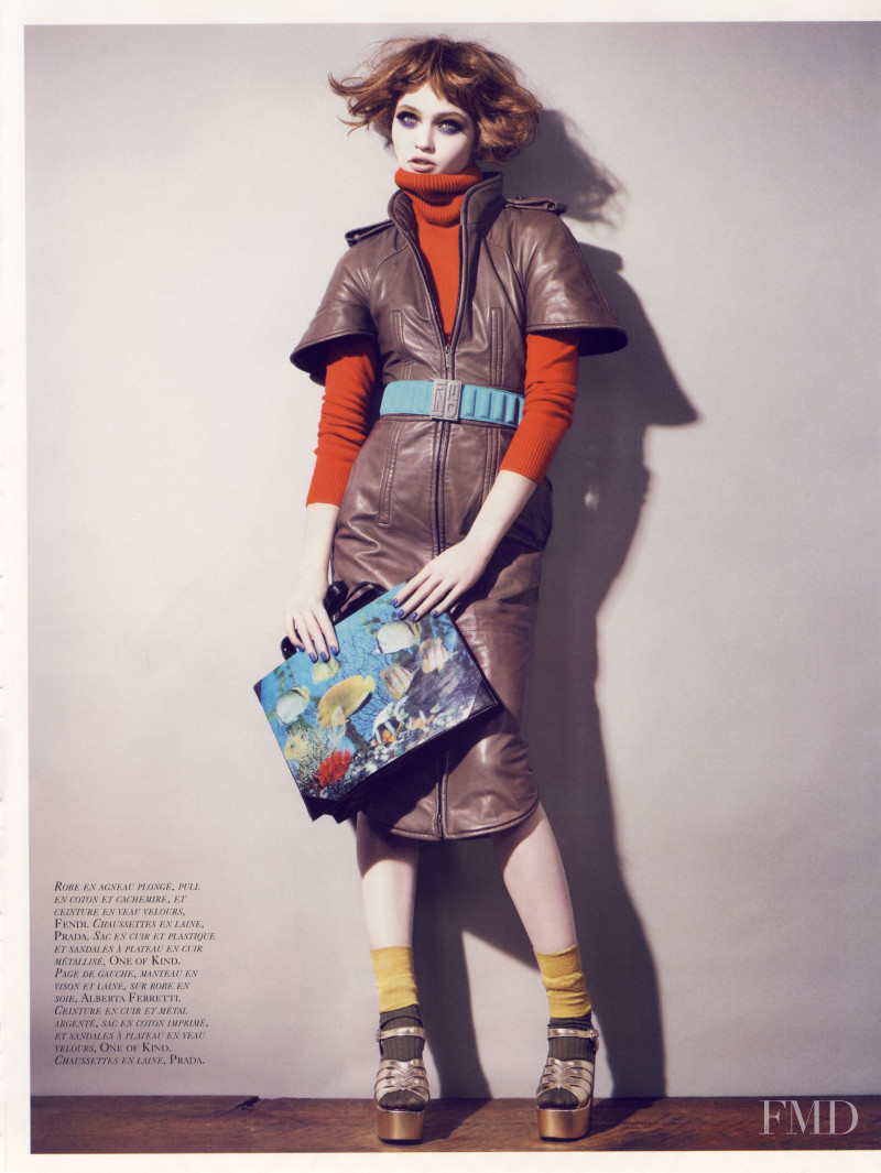 Sasha Pivovarova featured in Total Look, August 2007