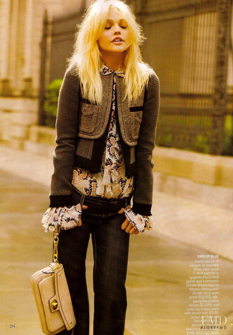 Sasha Pivovarova featured in Forever Cool, August 2008