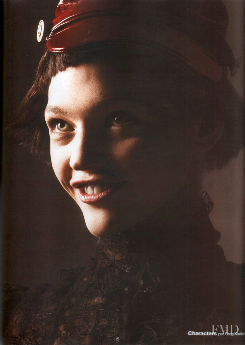 Sasha Pivovarova featured in Characters, January 2006