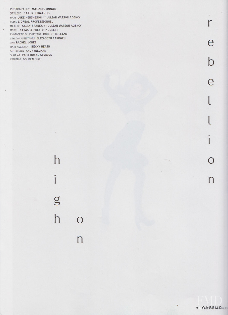 High On Rebellion, September 2005