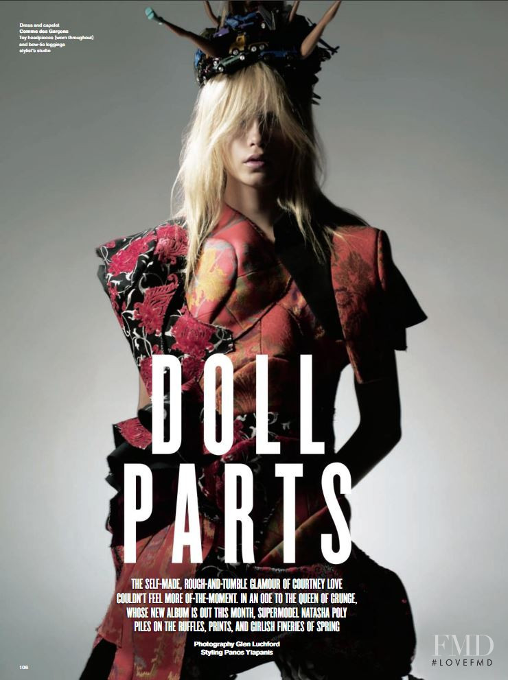 Natasha Poly featured in Doll Parts, February 2010