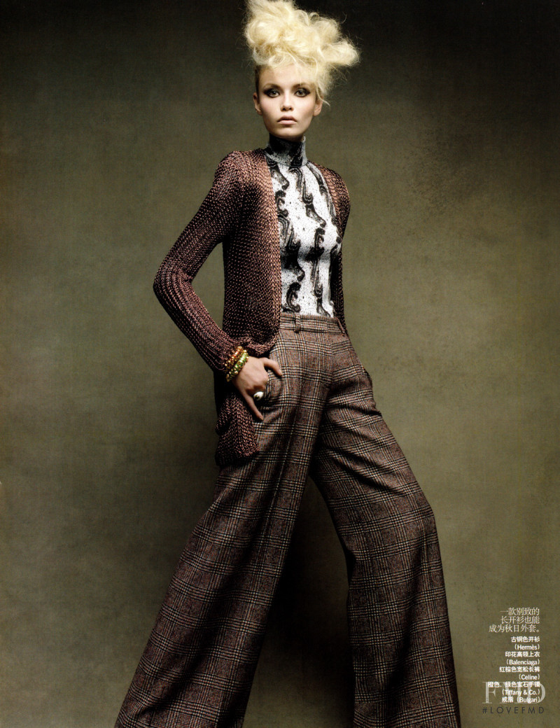 Natasha Poly featured in Perfectly Suited, August 2009