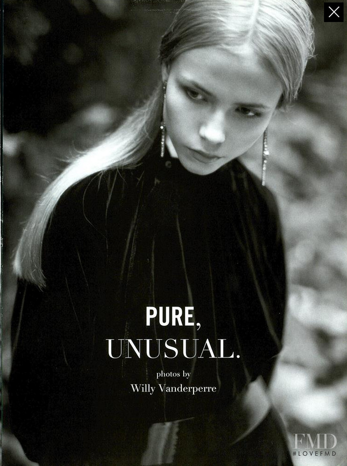 Natasha Poly featured in Pure Unusual, October 2004