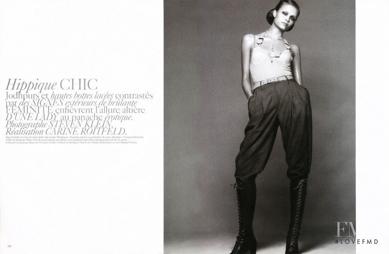 Natasha Poly featured in Hippique Chic, May 2004