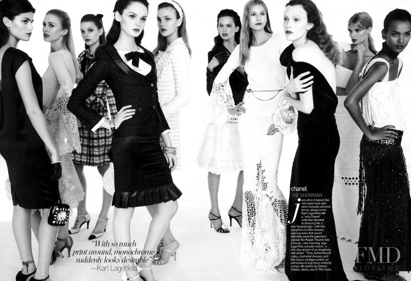 Karen Elson featured in The Chic Of The New, January 2005