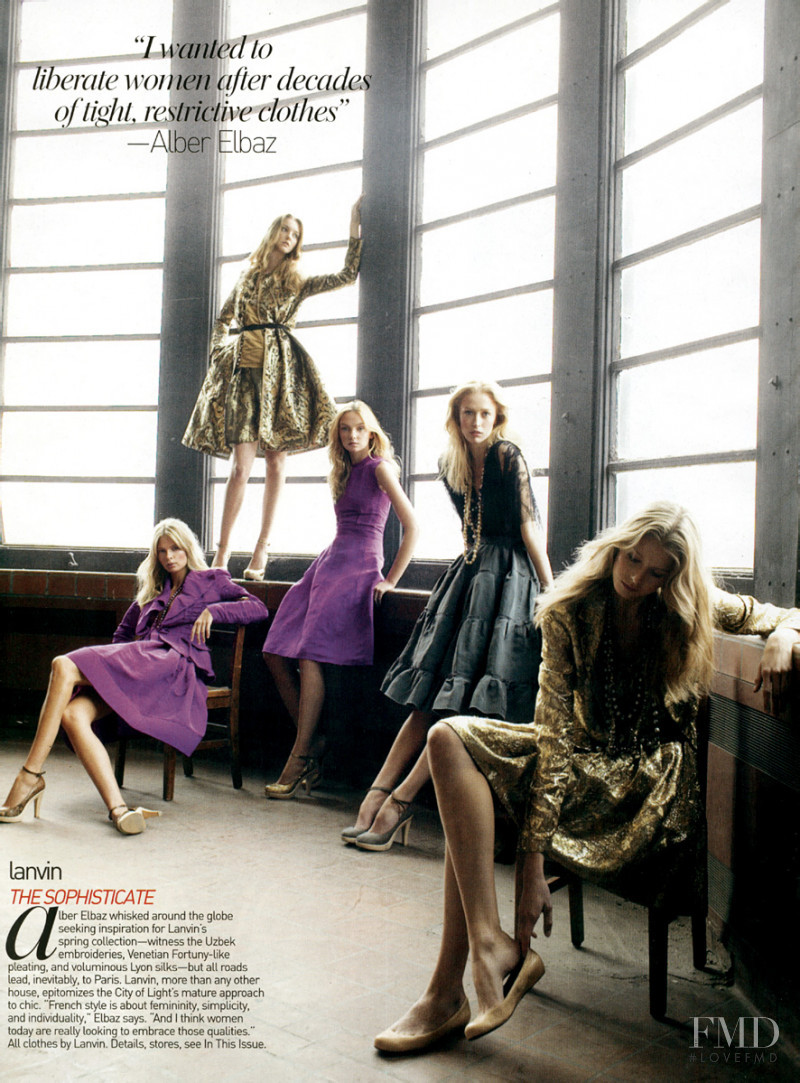 Raquel Zimmermann featured in The Chic Of The New, January 2005