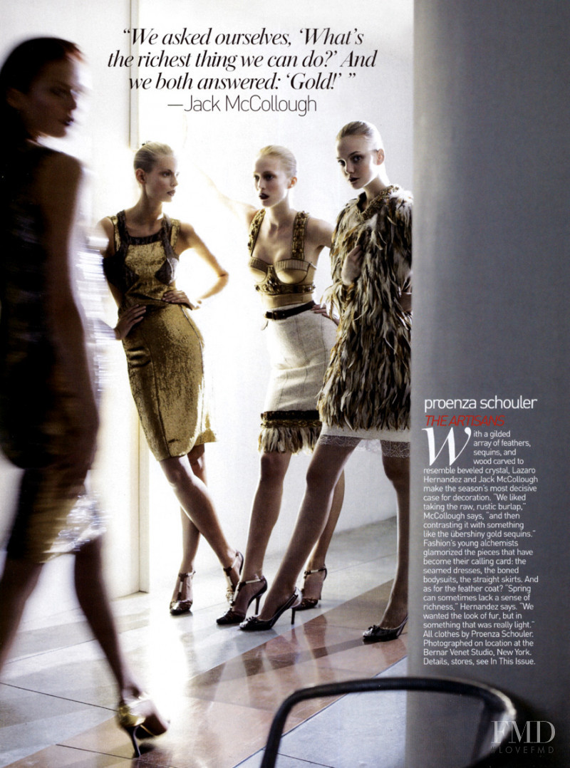 Raquel Zimmermann featured in The Chic Of The New, January 2005