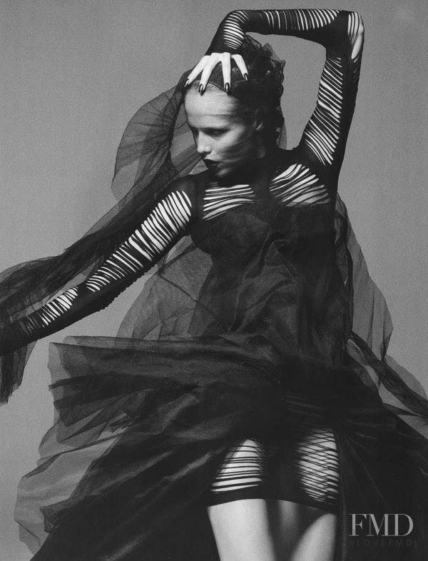 Natasha Poly featured in Warm Leatherette, September 2009