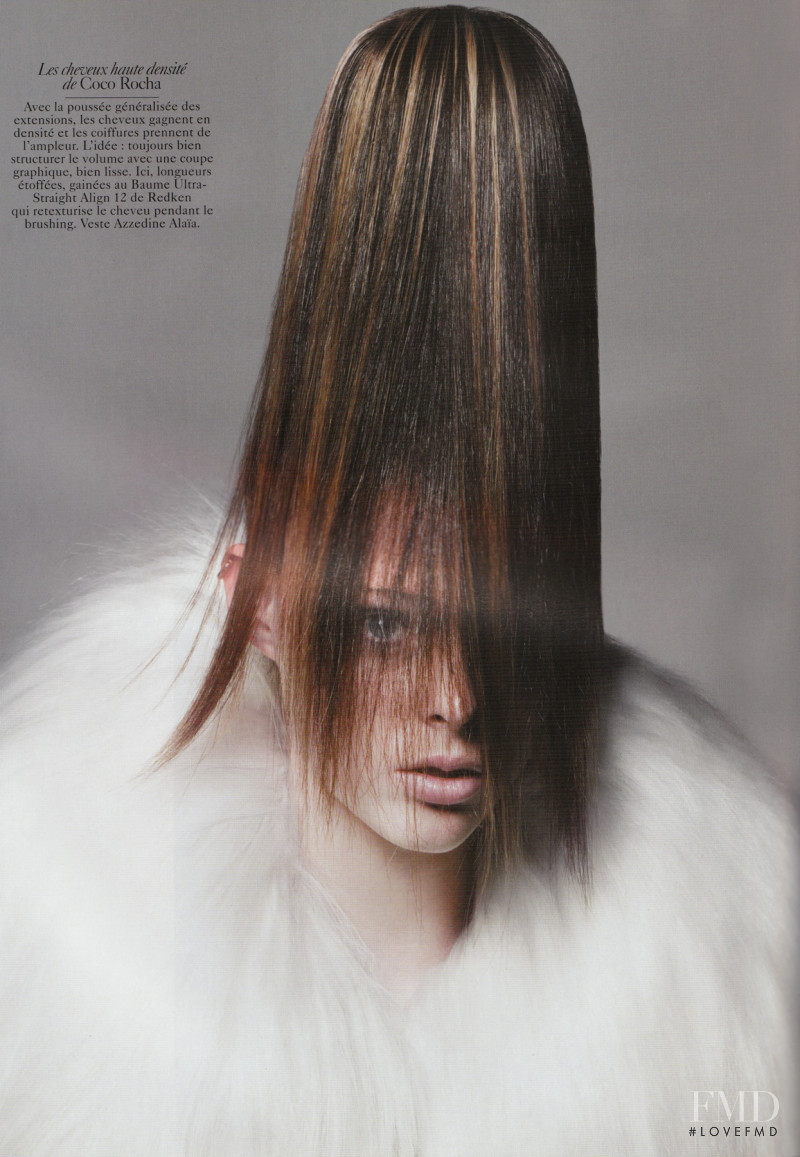 Coco Rocha featured in 14 Visages. 14 Points Forts. 14 Secrets de BeautÃ©, November 2006