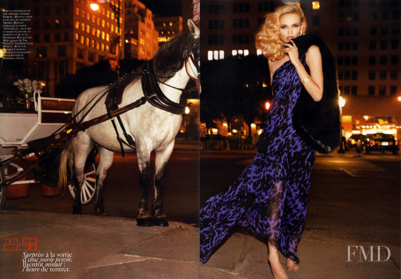 Natasha Poly featured in 24 Heures Chrono, September 2008