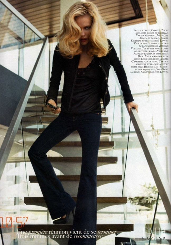 Natasha Poly featured in 24 Heures Chrono, September 2008