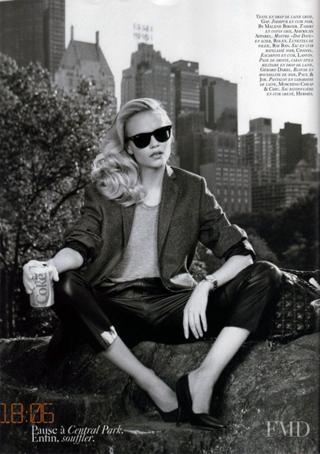 Natasha Poly featured in 24 Heures Chrono, September 2008