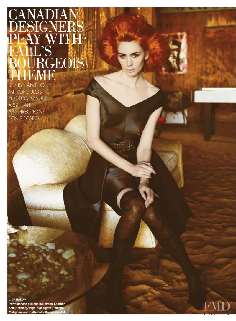 Monica Vaughan featured in Canadian Designers Play With Fall\'s Bourgeois Theme, September 2010