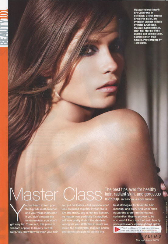 Natasha Poly featured in Master Class, October 2009