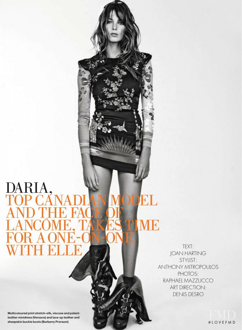 Daria Werbowy featured in Daria, September 2010