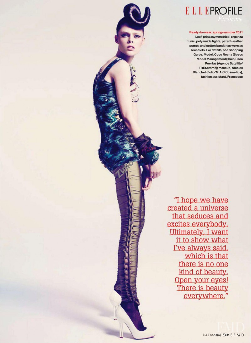 Coco Rocha featured in Jean Paul Gaultier, May 2011
