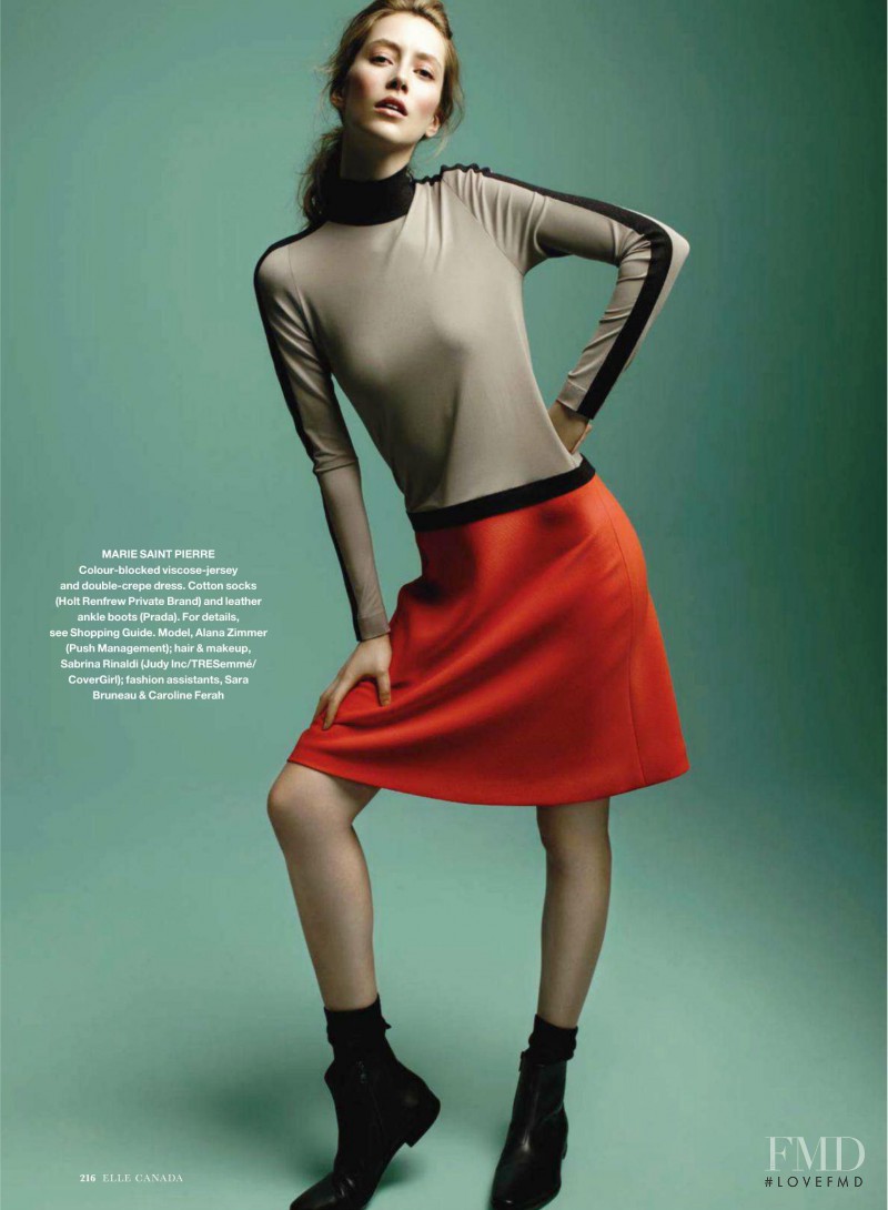 Alana Zimmer featured in The New Look, October 2011
