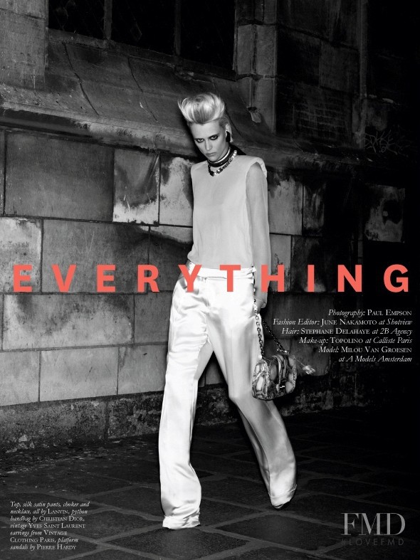 Milou van Groesen featured in  I Wanted Everything, March 2012