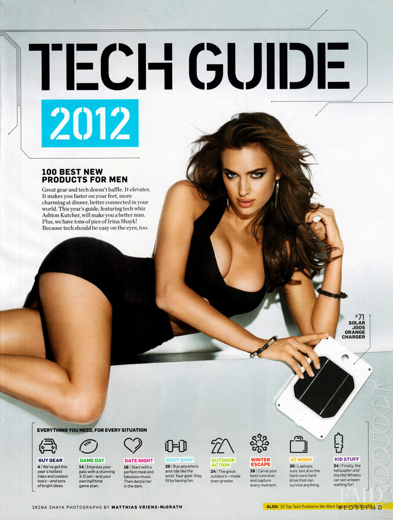 Irina Shayk featured in Tech Guide, December 2011