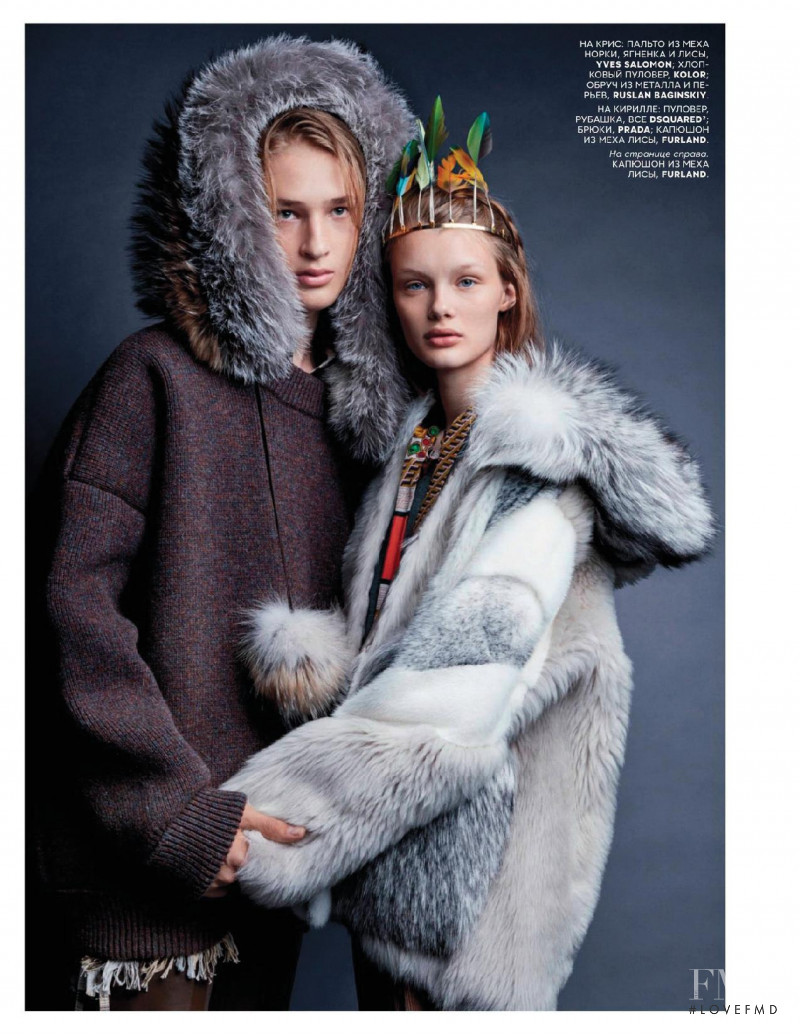 Kris Grikaite featured in Vogue, October 2017