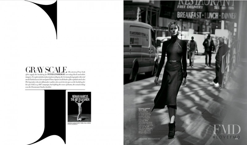 Sasha Luss featured in Gray Scale, September 2014