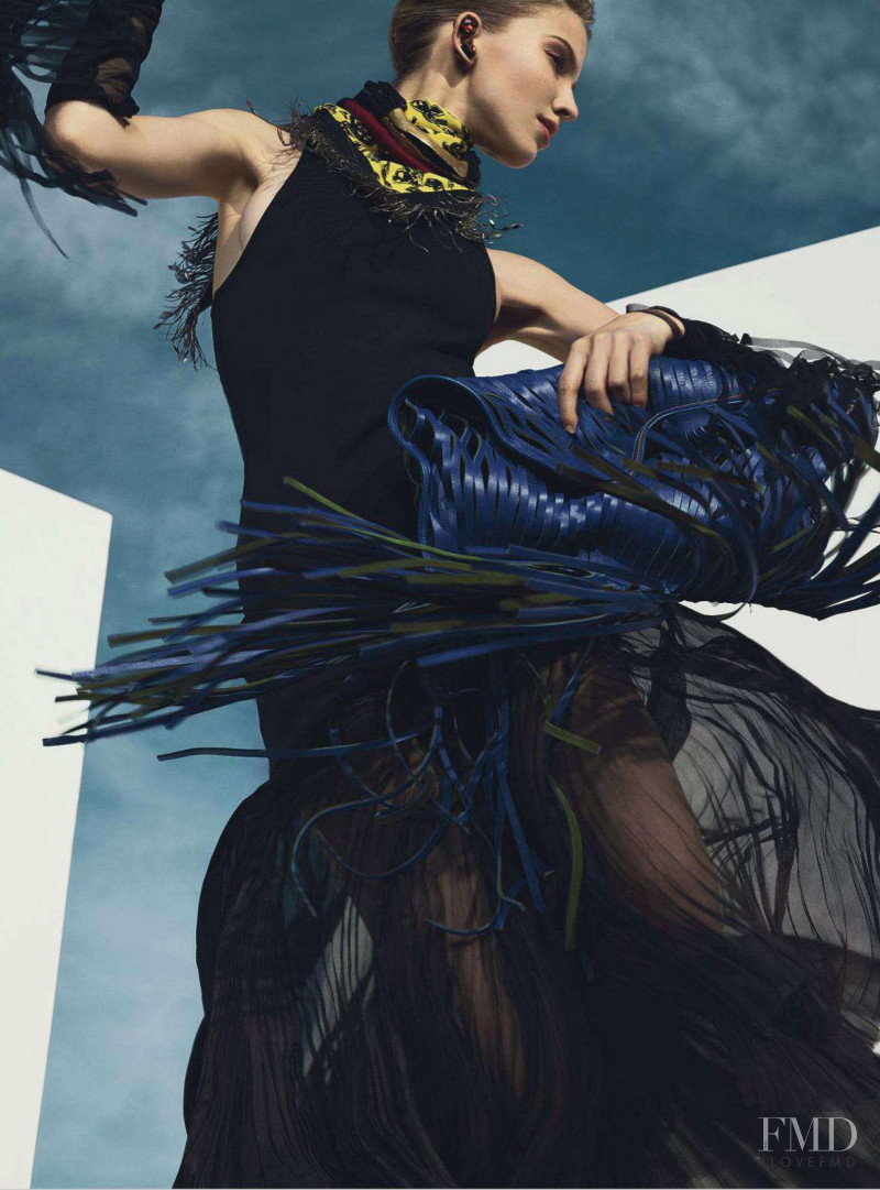 Sasha Luss featured in Go With The Flow, July 2014