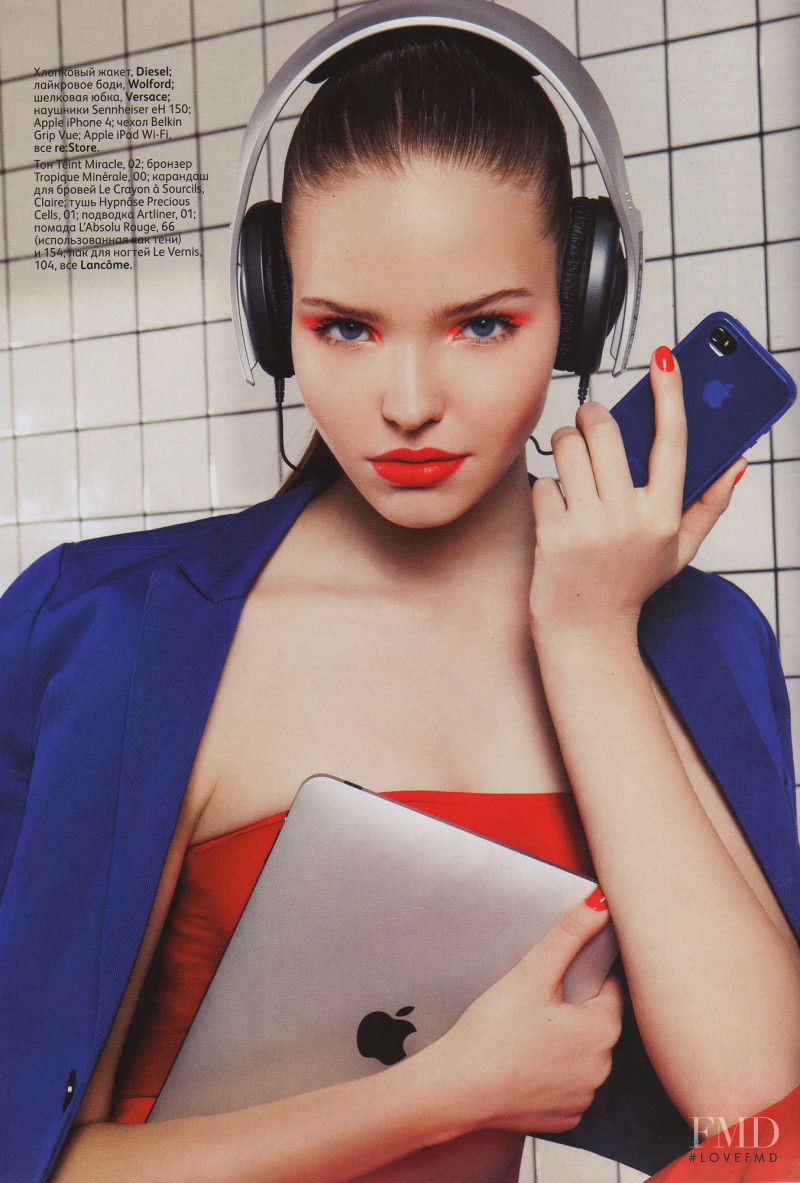 Sasha Luss featured in Off Top Model, March 2011
