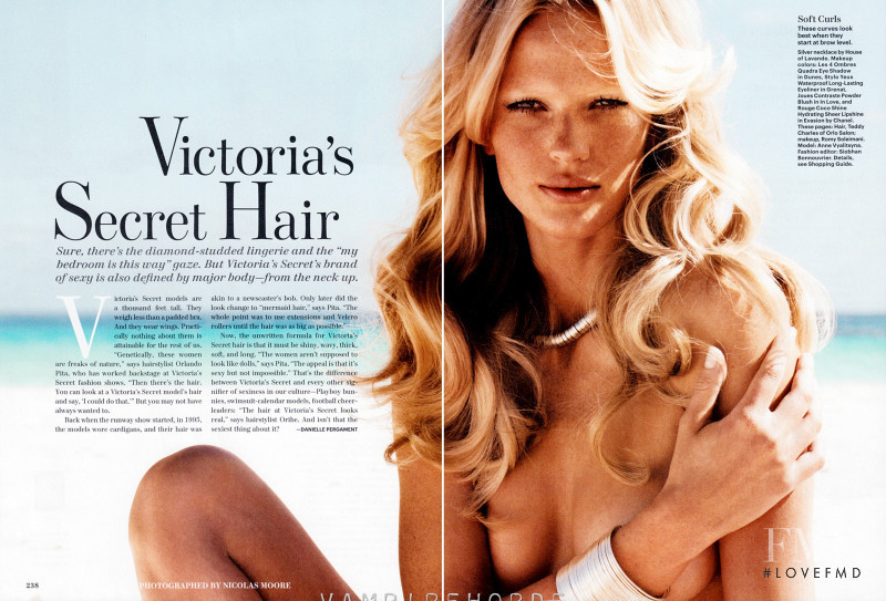 Anne Vyalitsyna featured in Victoria\'s Secret Hair, May 2012