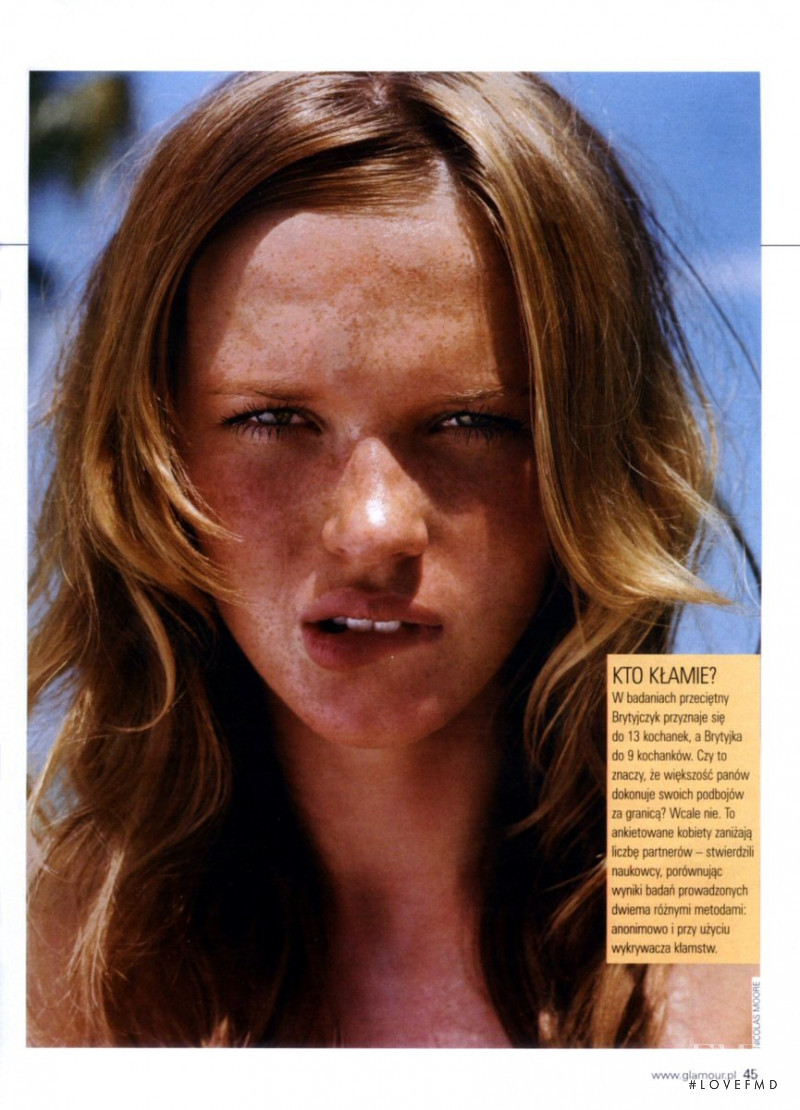 Anne Vyalitsyna featured in Beauty, August 2003