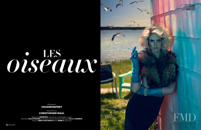 Anne Vyalitsyna featured in Les Oiseaux, December 2016