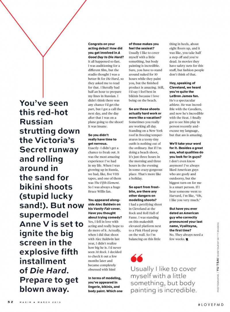 Anne V, March 2013