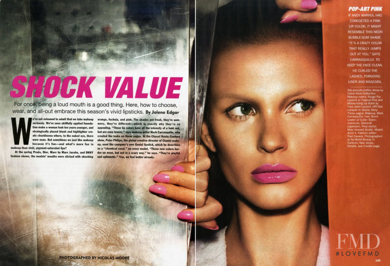 Anne Vyalitsyna featured in Shock Value, May 2010