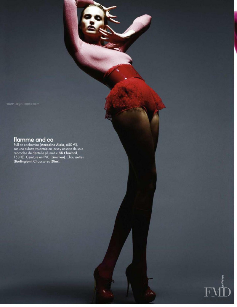 Anne Vyalitsyna featured in Red Dingue du Pink, December 2009