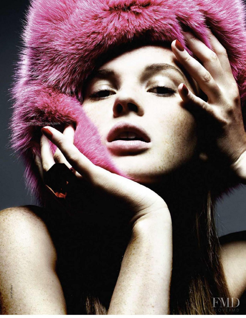 Anne Vyalitsyna featured in Red Dingue du Pink, December 2009