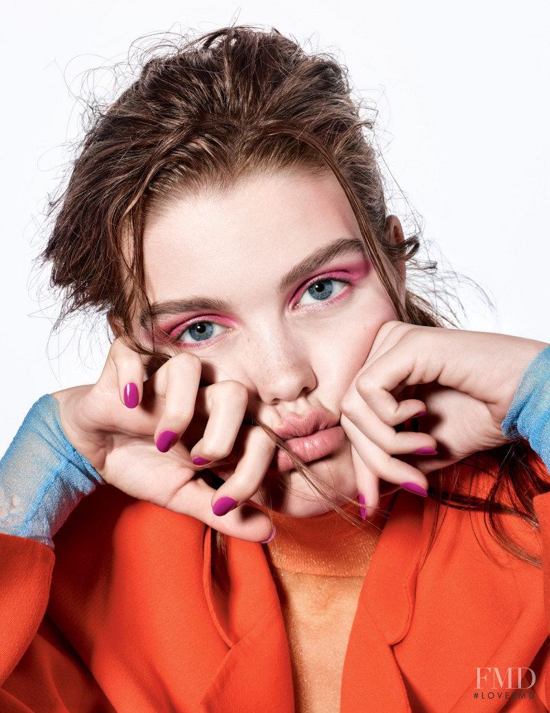 Luna Bijl featured in The Make-Up Of The Moment, March 2018