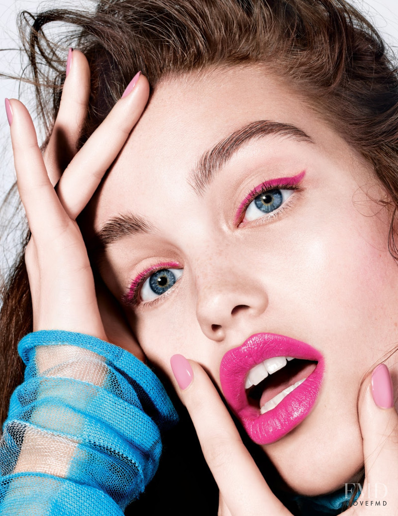 Luna Bijl featured in The Make-Up Of The Moment, March 2018