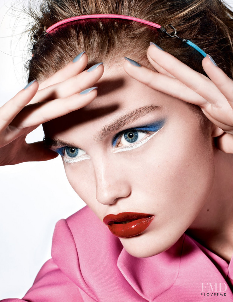 Luna Bijl featured in The Make-Up Of The Moment, March 2018