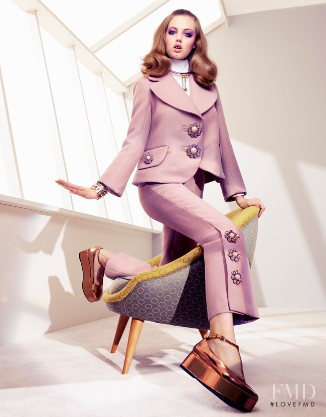 Lindsey Wixson featured in Working On Her Colors, August 2012