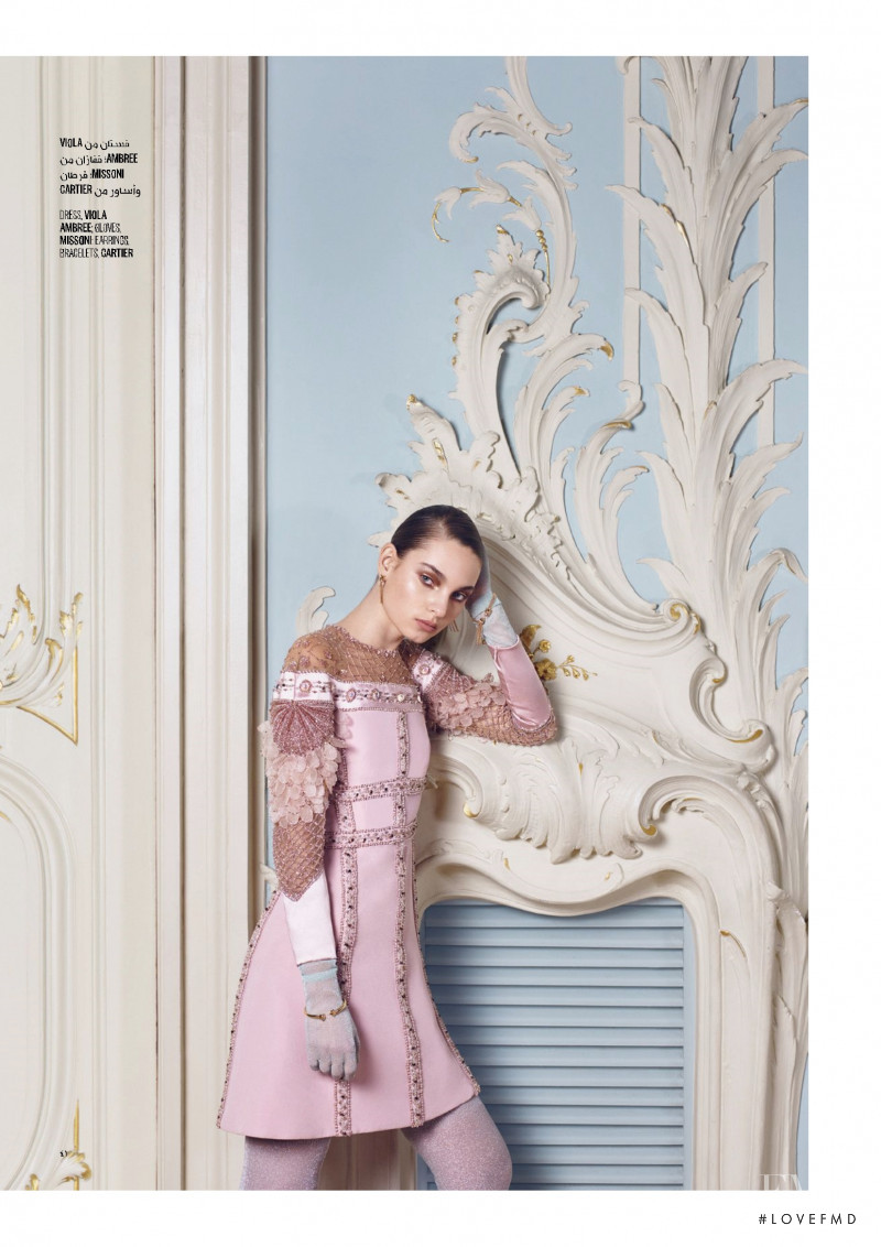 Zhenya Katava featured in Style, February 2018