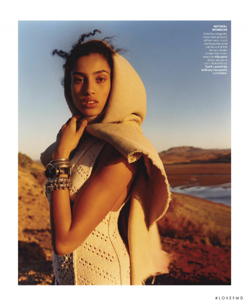 Imaan Hammam featured in No Limits, March 2018